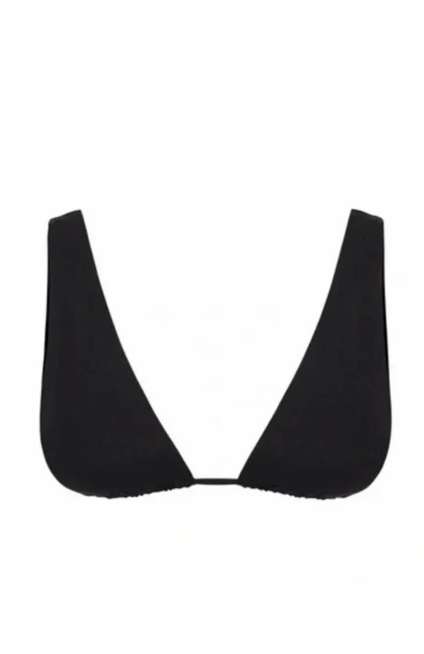 Monday Swimwear Palm Springs Bikini Top | Black in V